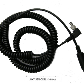 OXY-SEN 10 Foot Coiled Sensor Cable - CAT-OXY-SEN-CCBL